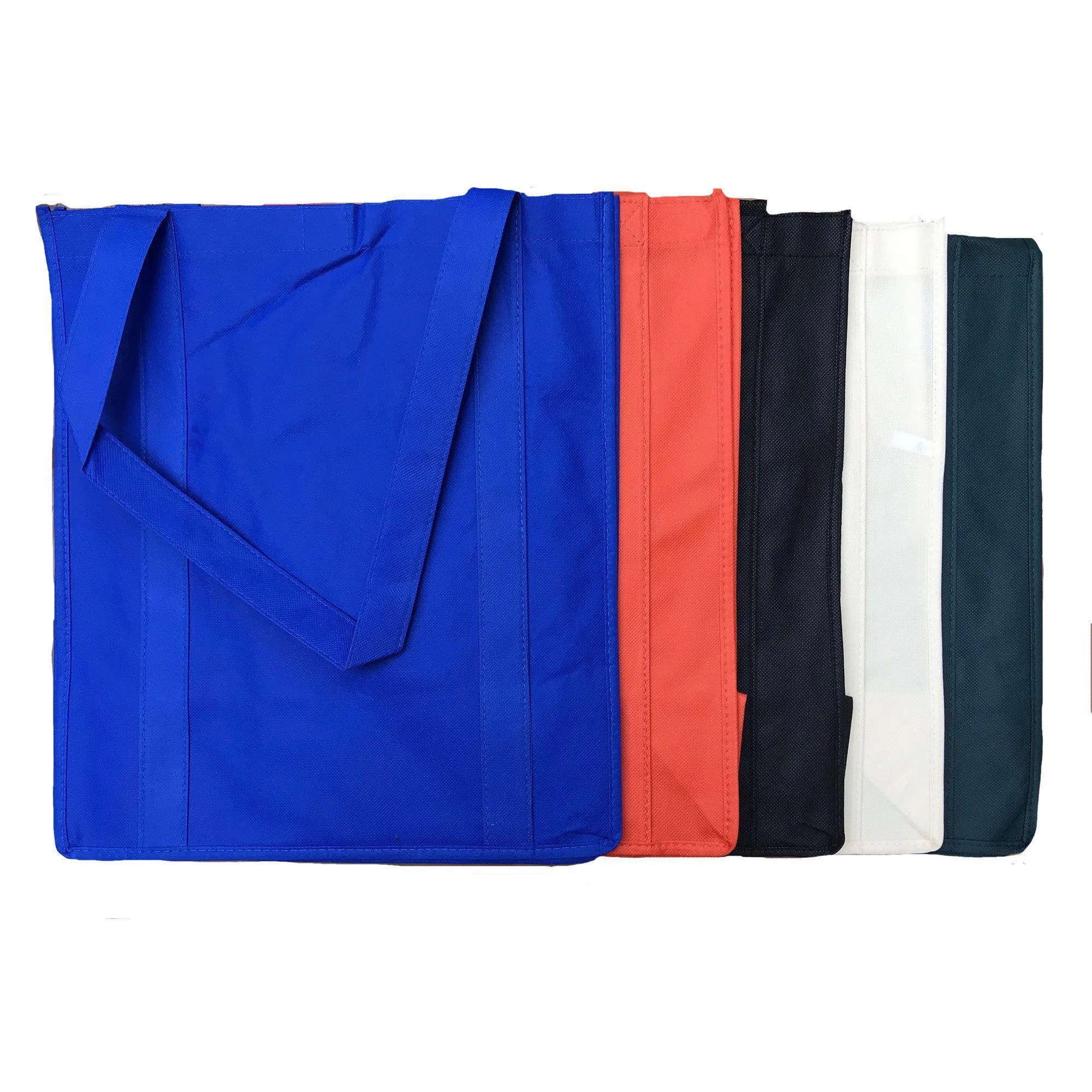 3 Pack Reusable Grocery Shopping Tote Totes Bag Bags Hook & Loop Closure 14X16inch