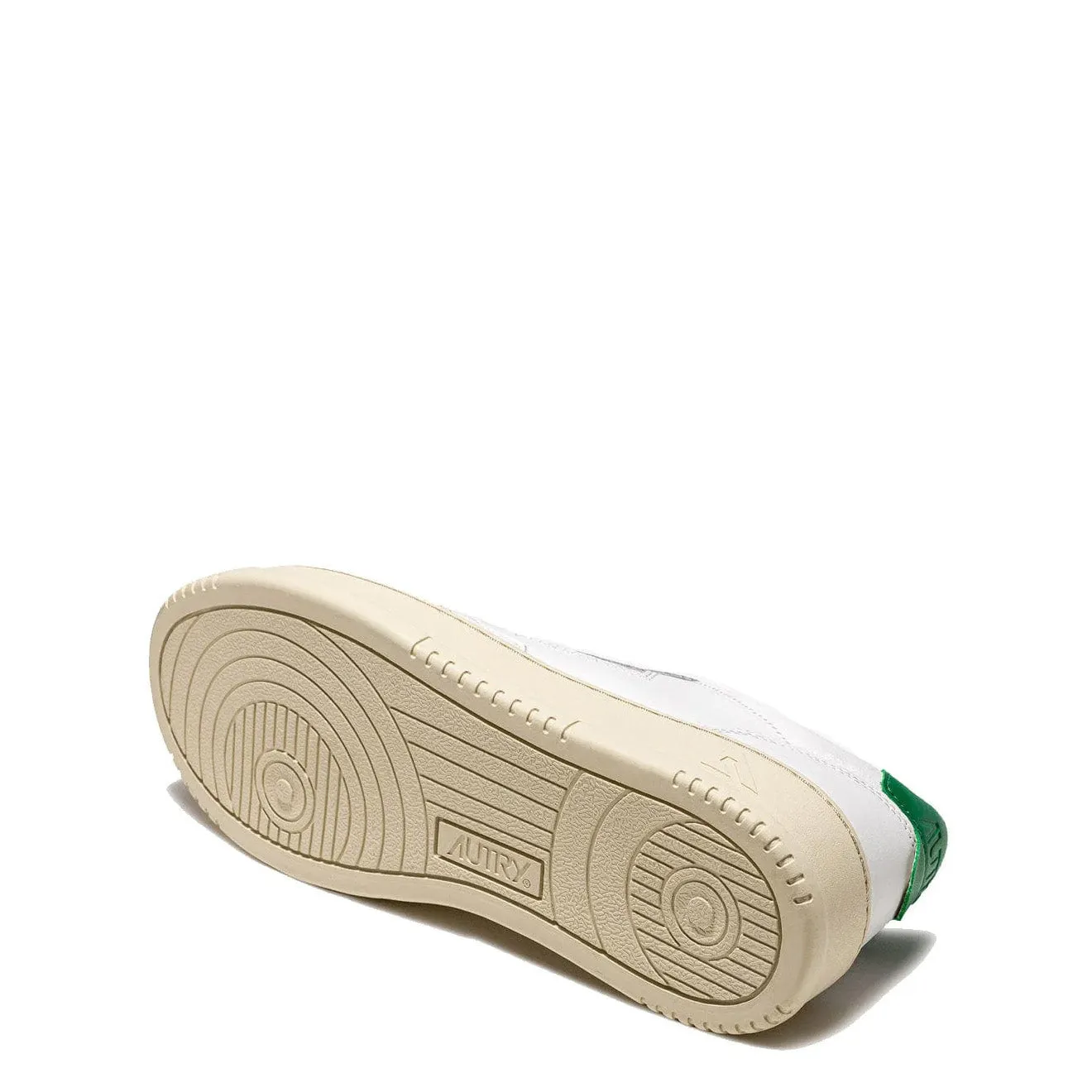 Autry Womens Medalist Low Leather Trainers White / Green