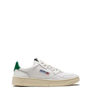 Autry Womens Medalist Low Leather Trainers White / Green