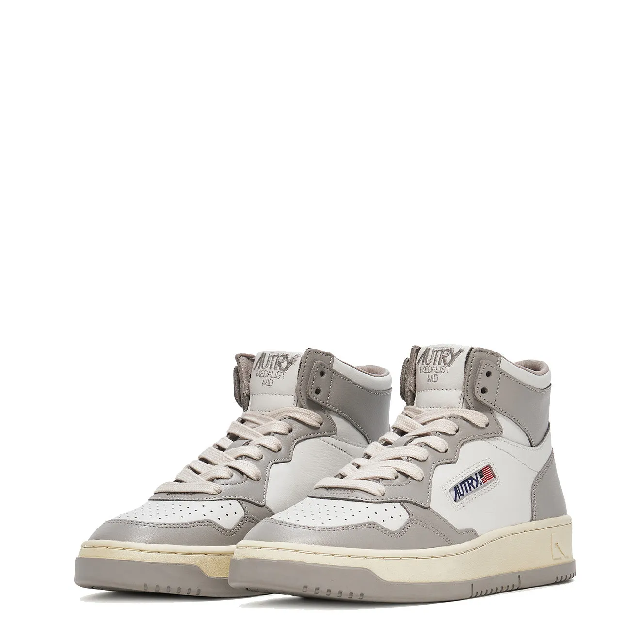 Autry Womens Medalist Mid Trainers White / Vapour