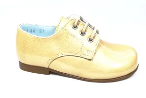 Beberlis Classic Patent Fanny Nude Oxford Dress Shoes