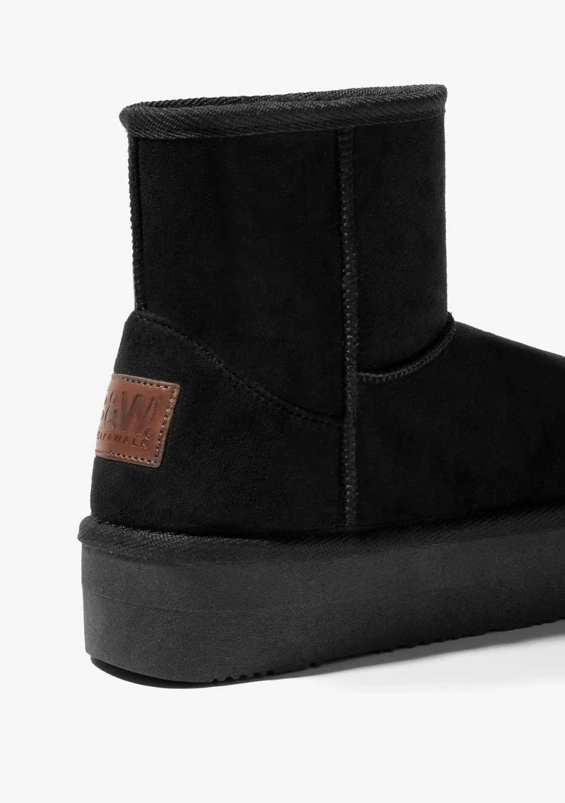 Black Platform Australian Boots Water Repelent