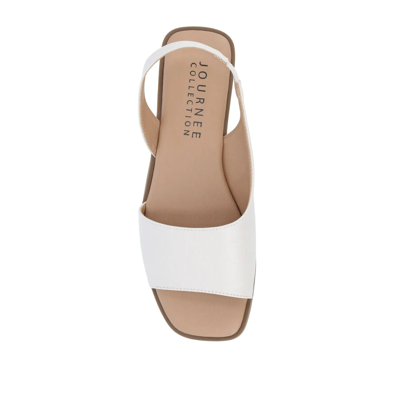 BRINSLEY CUTOUT SANDALS IN CROCO