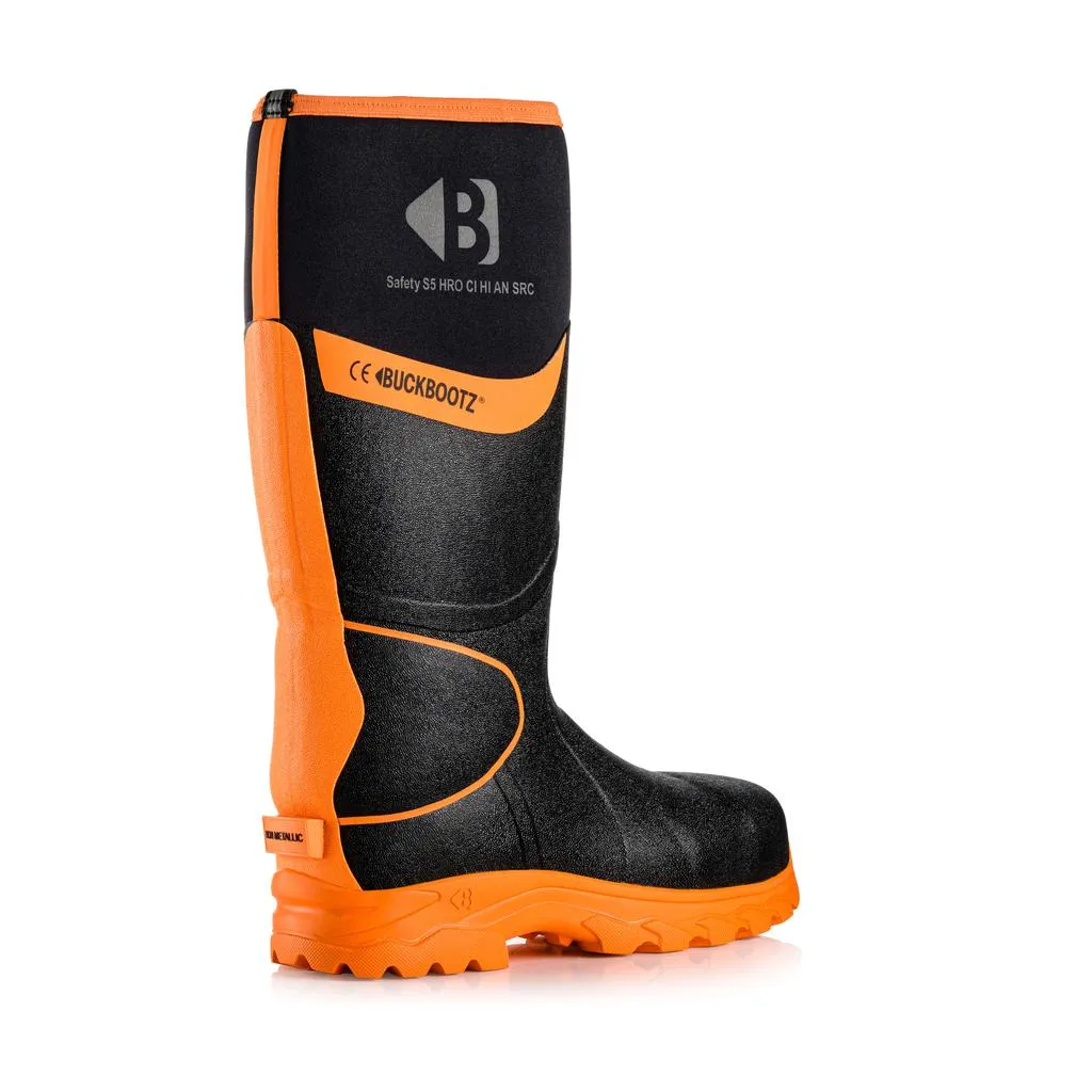 Buckbootz BBZ8000 Safety Wellington Boots Neoprene & Rubber Insulated Buckler Boots