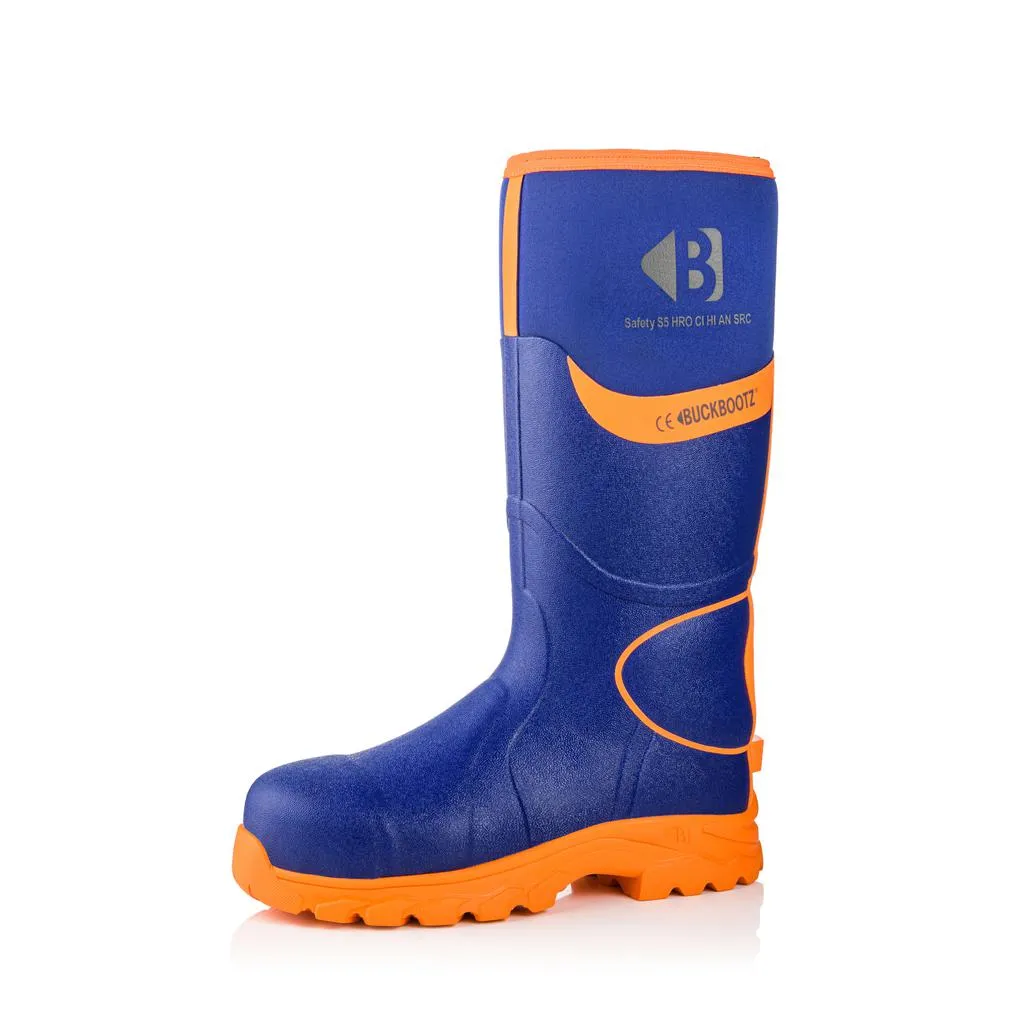 Buckbootz BBZ8000 Safety Wellington Boots Neoprene & Rubber Insulated Buckler Boots