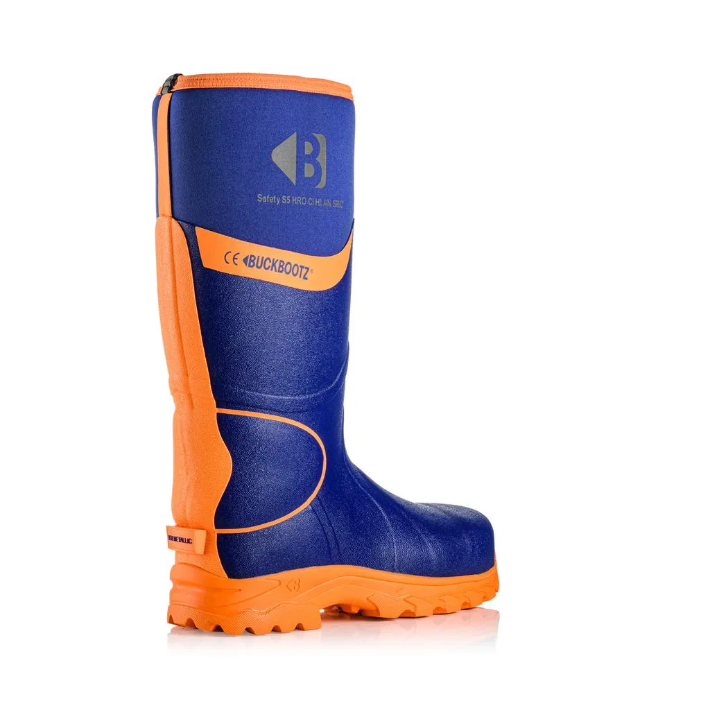 Buckbootz BBZ8000 Safety Wellington Boots Neoprene & Rubber Insulated Buckler Boots