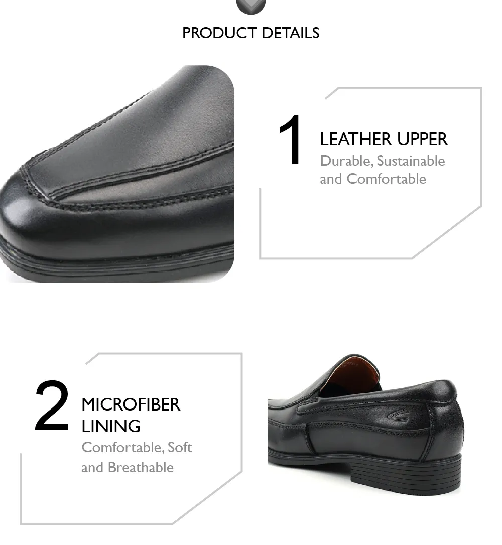 camel active Leather Elegant Formal Shoes Men WARREN-802403-BE1SV-1-Black