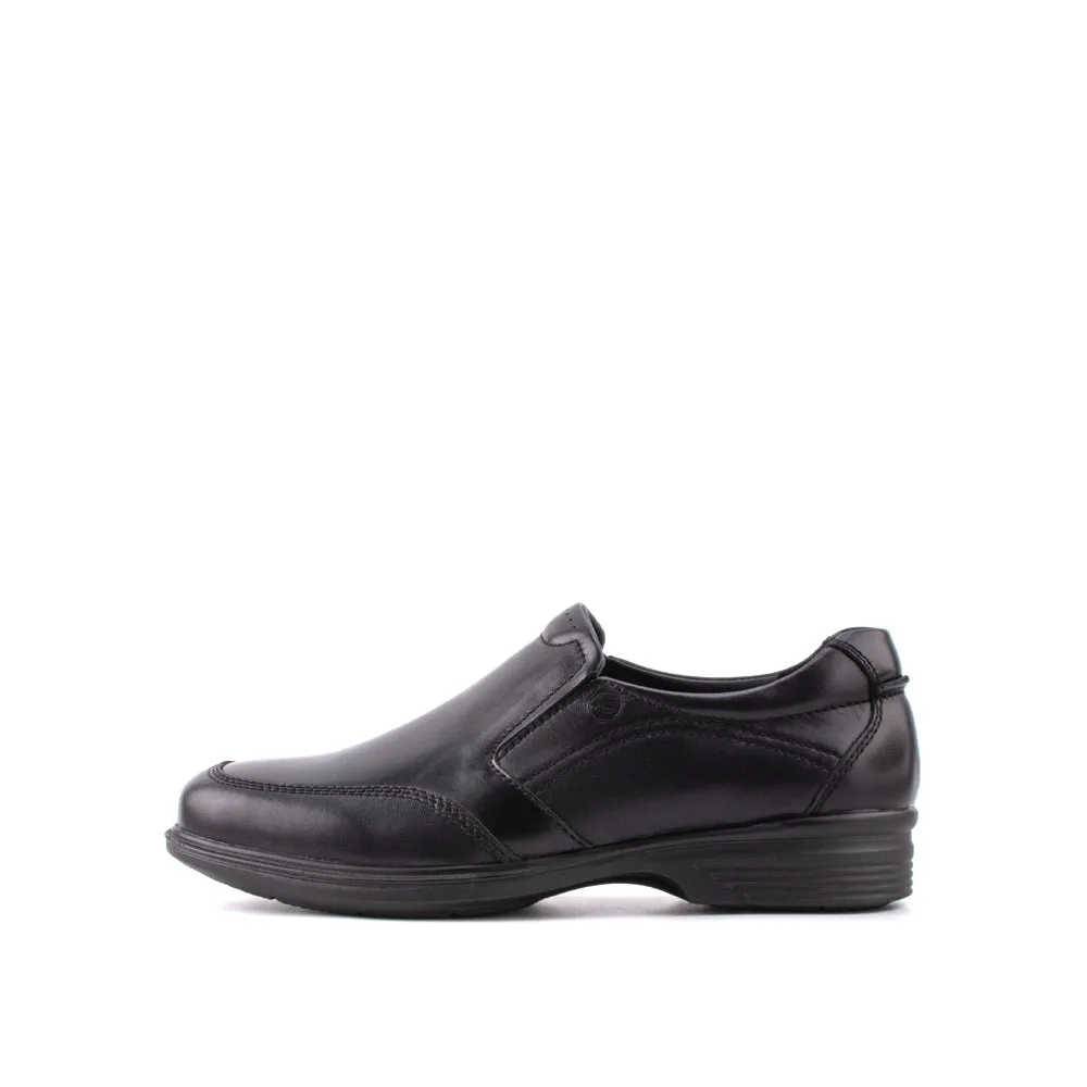 camel active Leather Elegant Slip On Formal Shoes Men Black ARGOS 802402-BE1SV-1