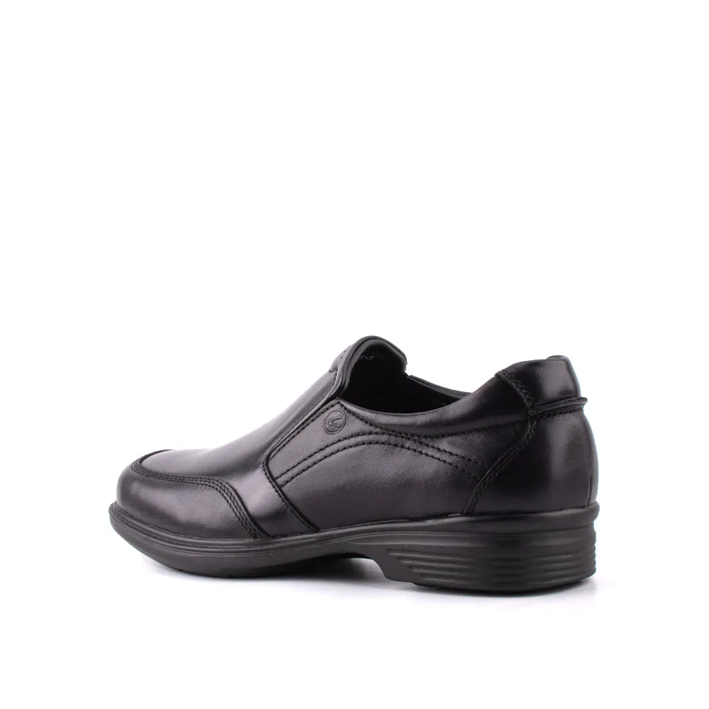 camel active Leather Elegant Slip On Formal Shoes Men Black ARGOS 802402-BE1SV-1