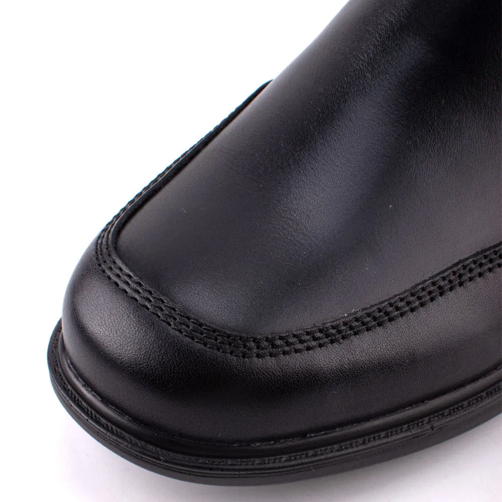 camel active Leather Elegant Slip On Formal Shoes Men Black ARGOS 802402-BE1SV-1