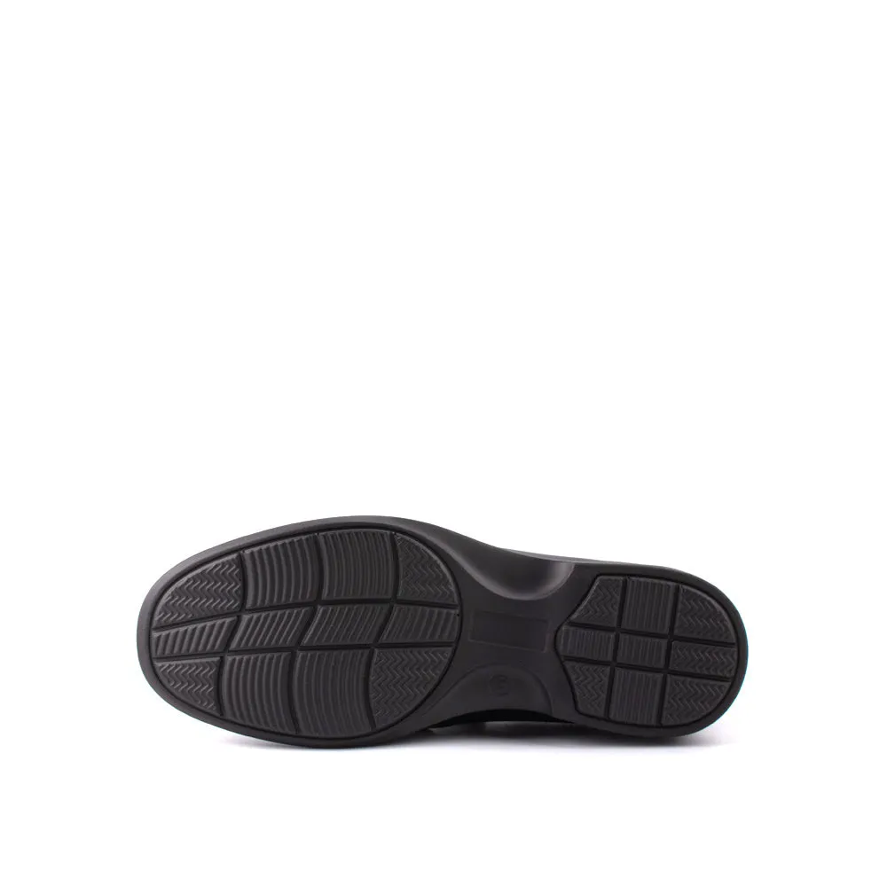 camel active Leather Elegant Slip On Formal Shoes Men Black ARGOS 802402-BE1SV-1