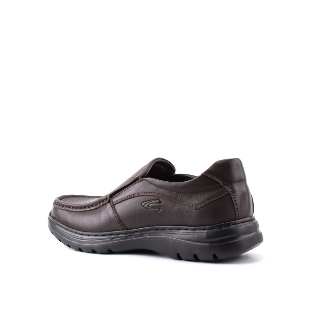camel active Leather Elegant Slip On Formal Shoes Men Coffee GARDNER 802404-HX1-33