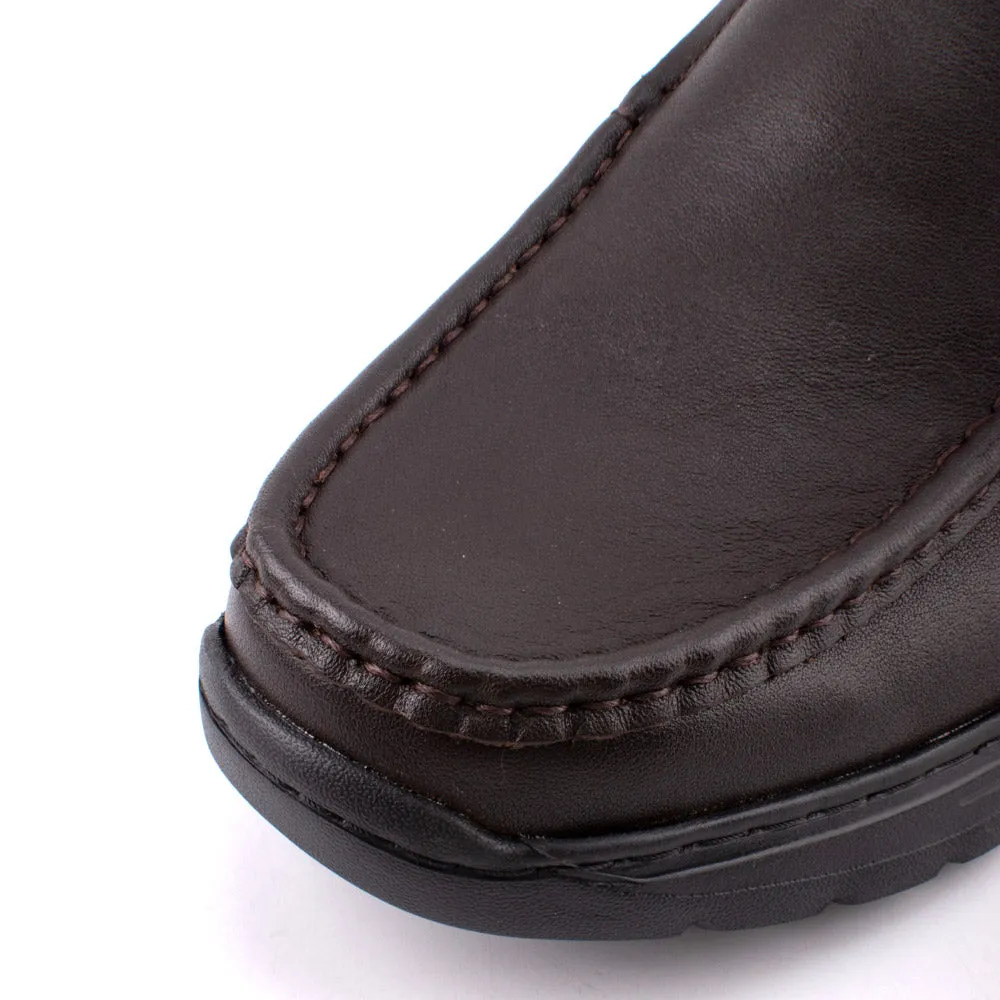 camel active Leather Elegant Slip On Formal Shoes Men Coffee GARDNER 802404-HX1-33