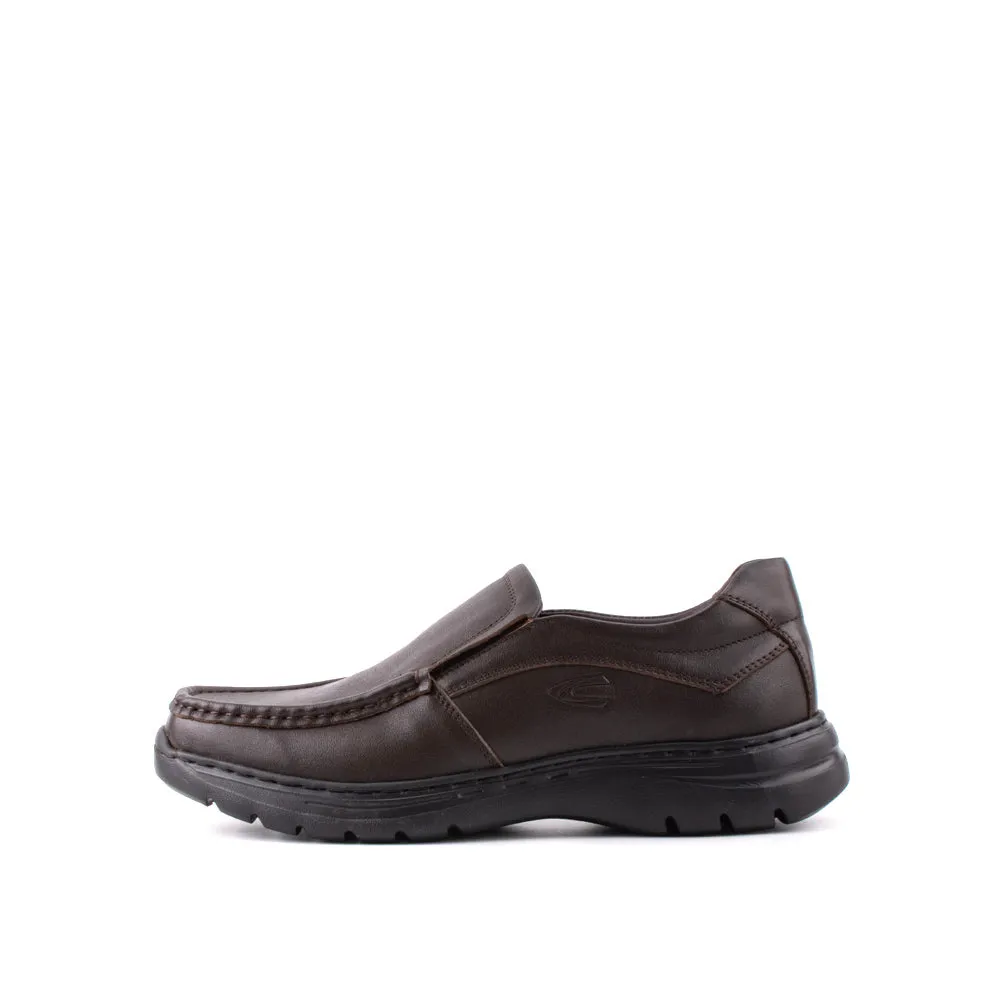 camel active Leather Elegant Slip On Formal Shoes Men Coffee GARDNER 802404-HX1-33