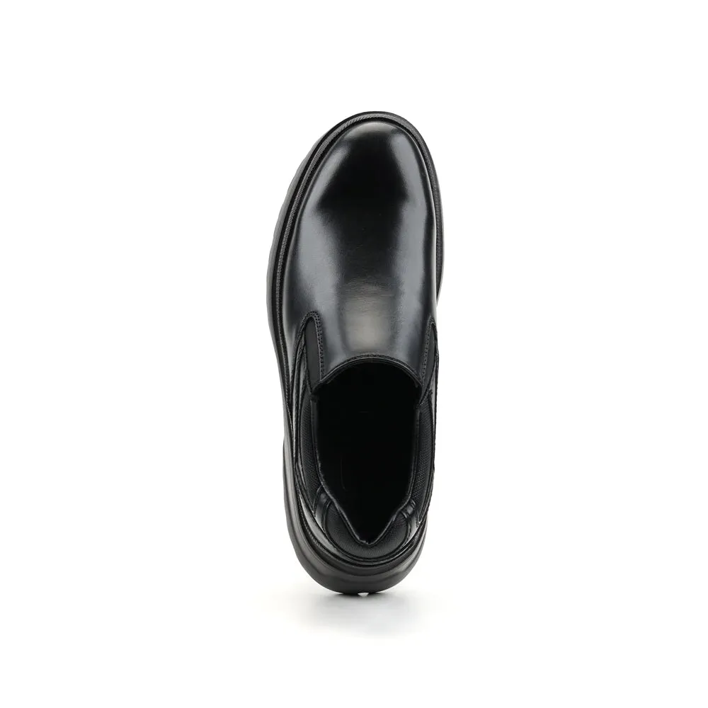 camel active Leather Slip On Shoes Men DOYCE-802367-TM1-1-Black