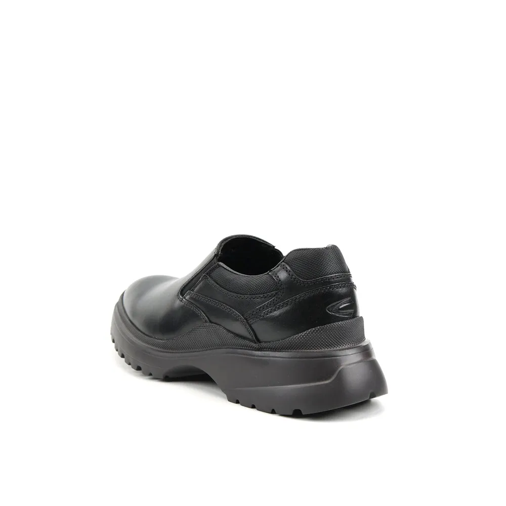 camel active Leather Slip On Shoes Men DOYCE-802367-TM1-1-Black