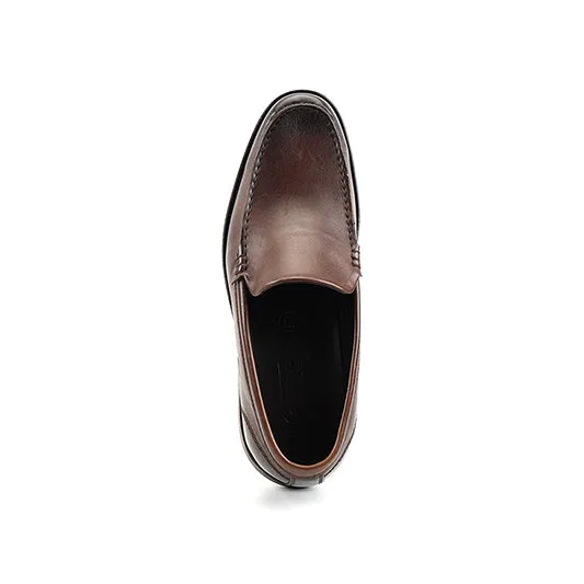 camel active Leather Slip On Shoes Men ZORYA - 802366-TM1-32 - Dark Brown