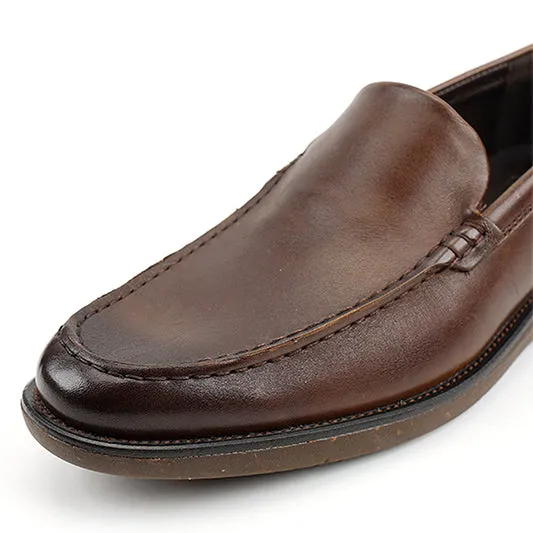 camel active Leather Slip On Shoes Men ZORYA - 802366-TM1-32 - Dark Brown