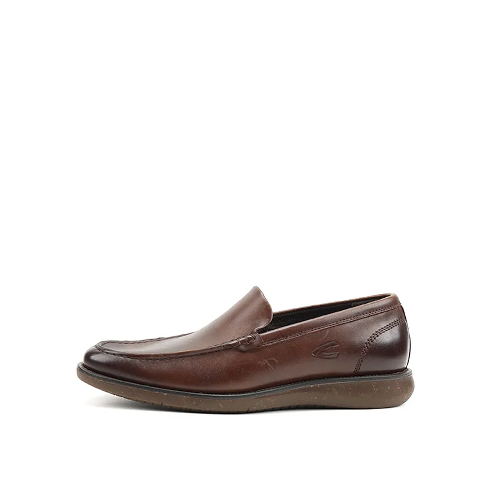 camel active Leather Slip On Shoes Men ZORYA - 802366-TM1-32 - Dark Brown
