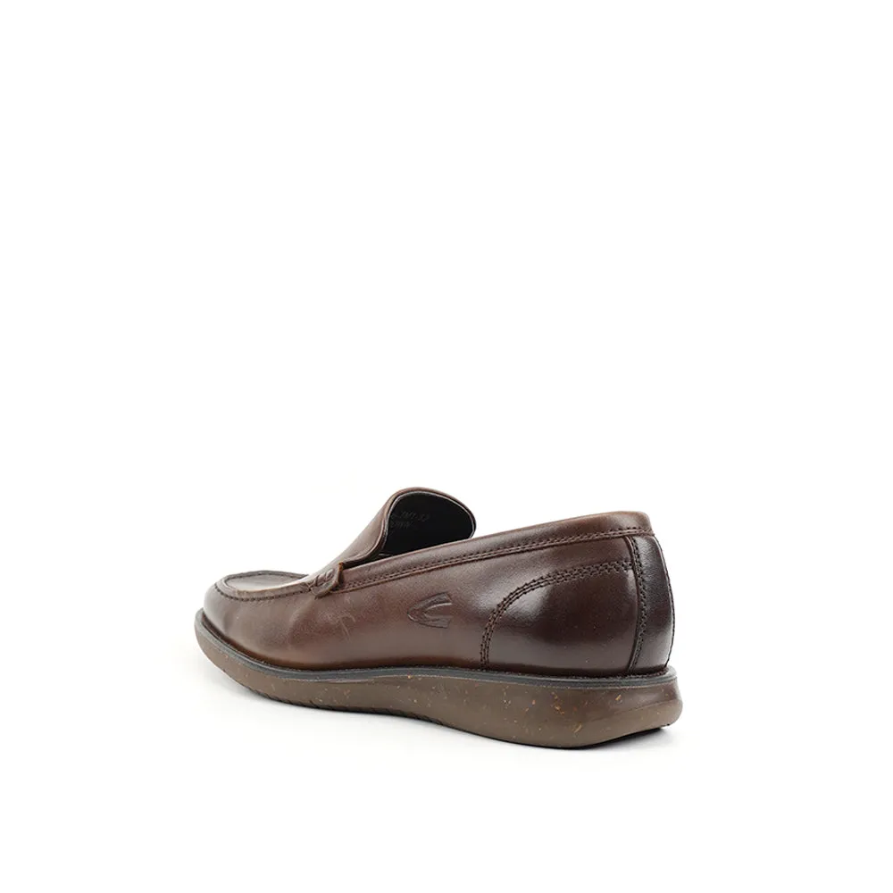 camel active Leather Slip On Shoes Men ZORYA - 802366-TM1-32 - Dark Brown