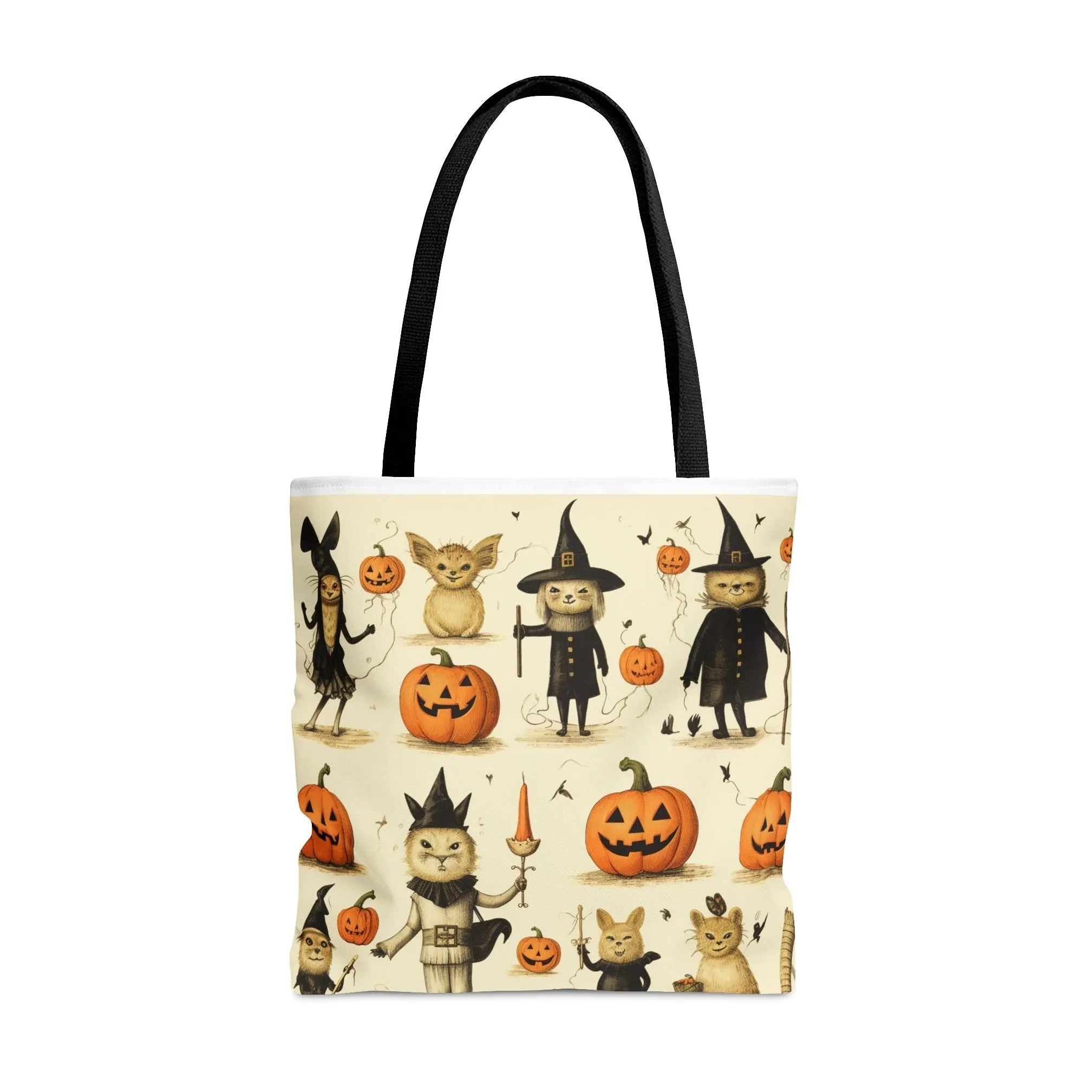 Cats and Pumpkins Halloween Tote Bag, Halloween Tote, Halloween Tote Bags, Tote bag Mockup Halloween, Tote Bags Halloween, Halloween Tote Witch, Pumpkin Tote