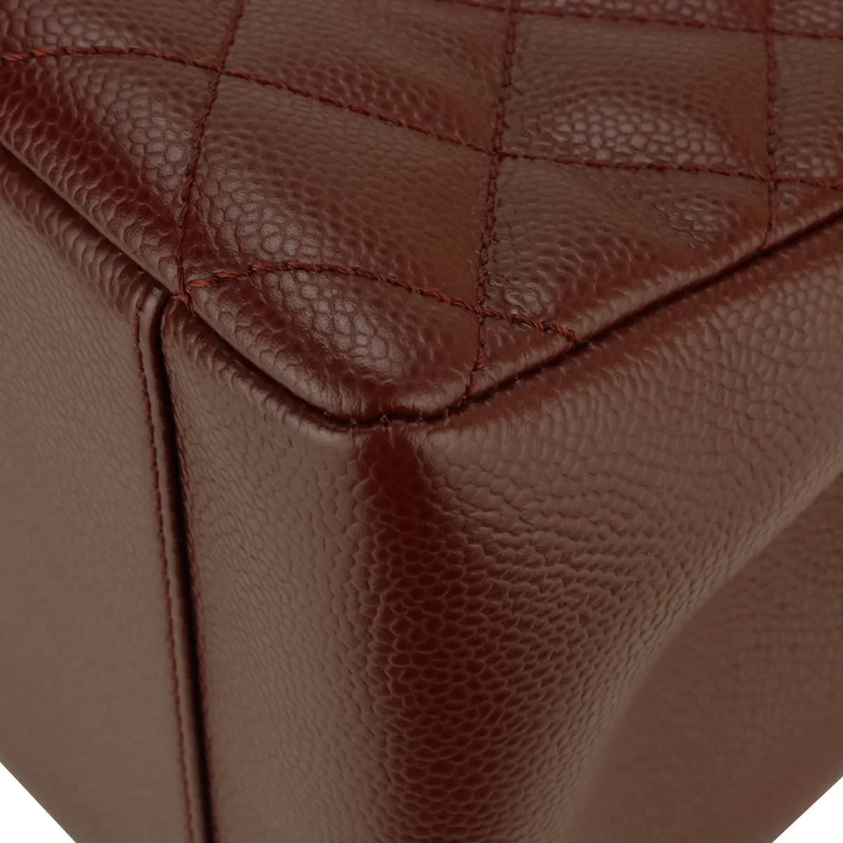 Chanel Grand Shopping Tote [GST] Burgundy Caviar Silver Hardware 2014