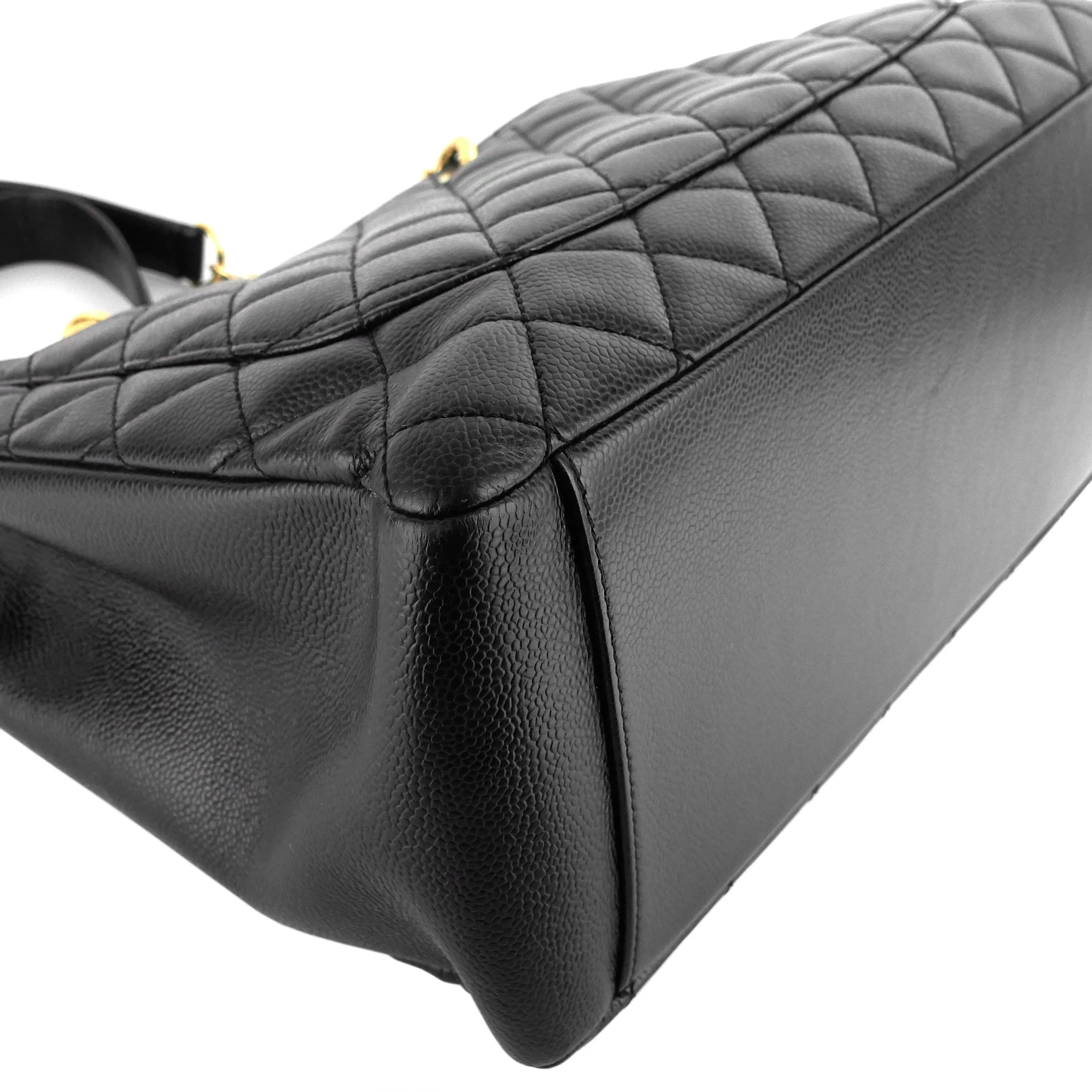CHANEL Grand Shopping Tote GST Large Caviar Leather Bag