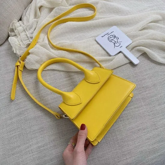 Christmas Gift Solid Color PU Leather Crossbody Bags For Women 2021 hit Female Shoulder Simple Bag Lady Mini Phone Purses And Handbags