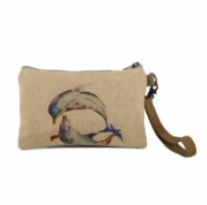 Cott N Curls Wristlet | Dolphins