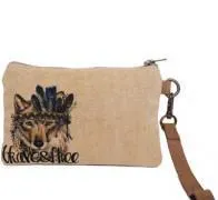 Cott N Curls Wristlet | Native Wolf