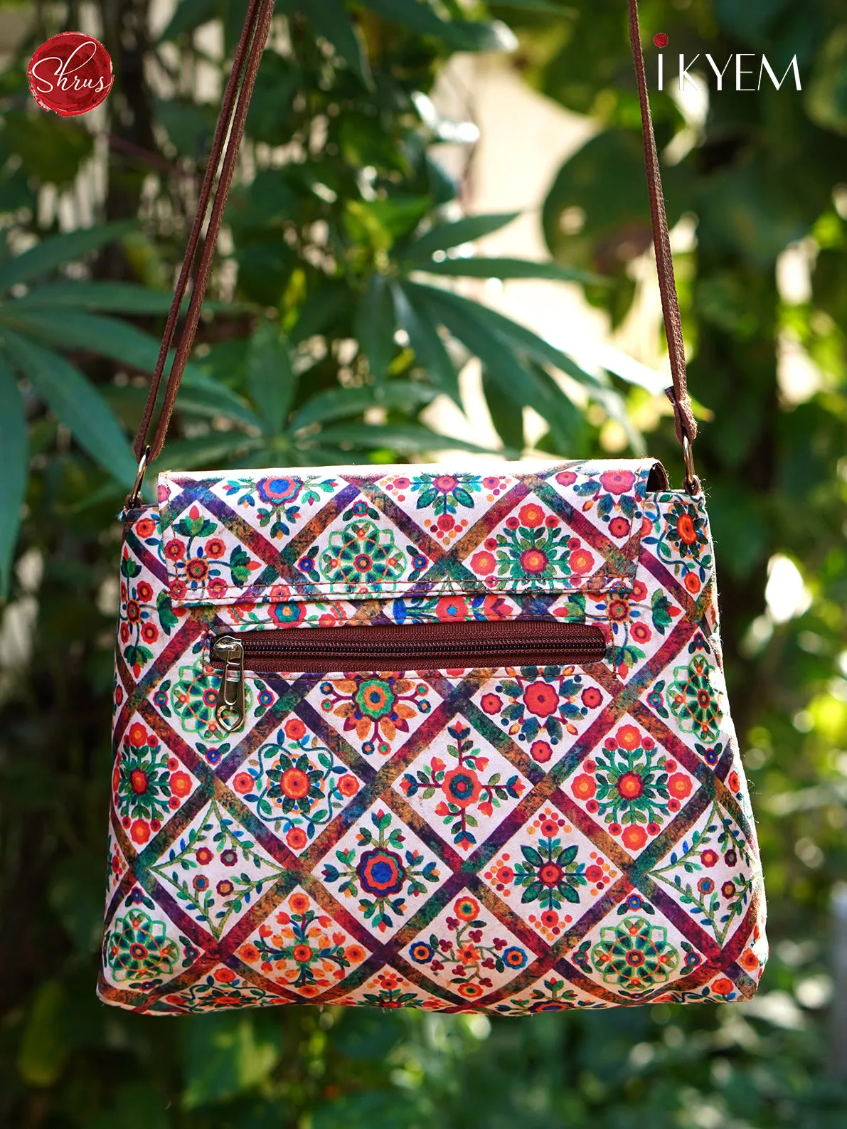 Cream & Pink - Printed Bag