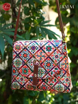 Cream & Pink - Printed Bag
