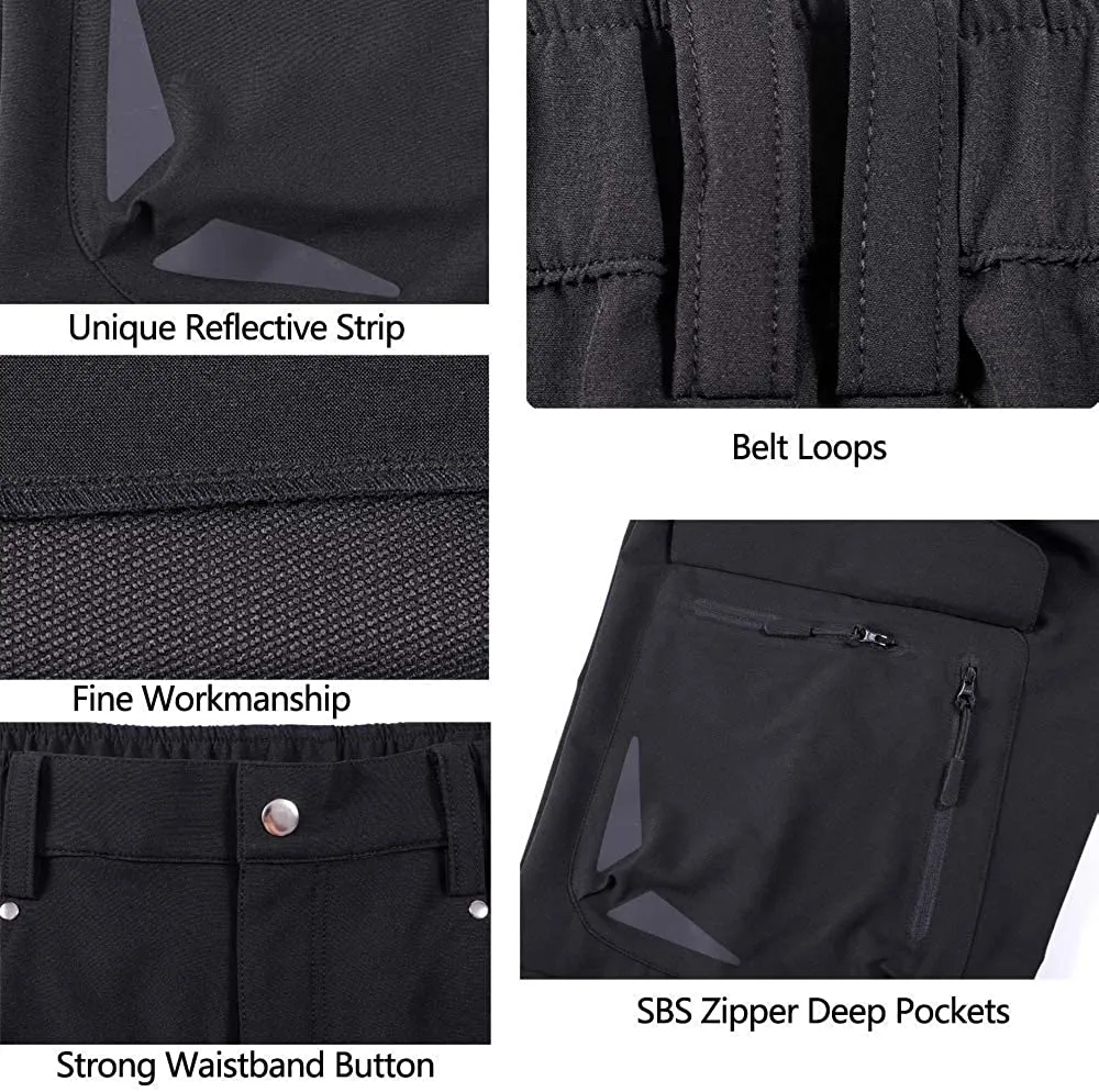 Cycorld Wanderhose Herren Kurz Trekking Shorts, Outdoor Shorts Schnell Trocknend Hiking Shorts Herren mit 6 Taschen, Herren Wandern-Trekking-Radfahren-Camping Hose Kurz