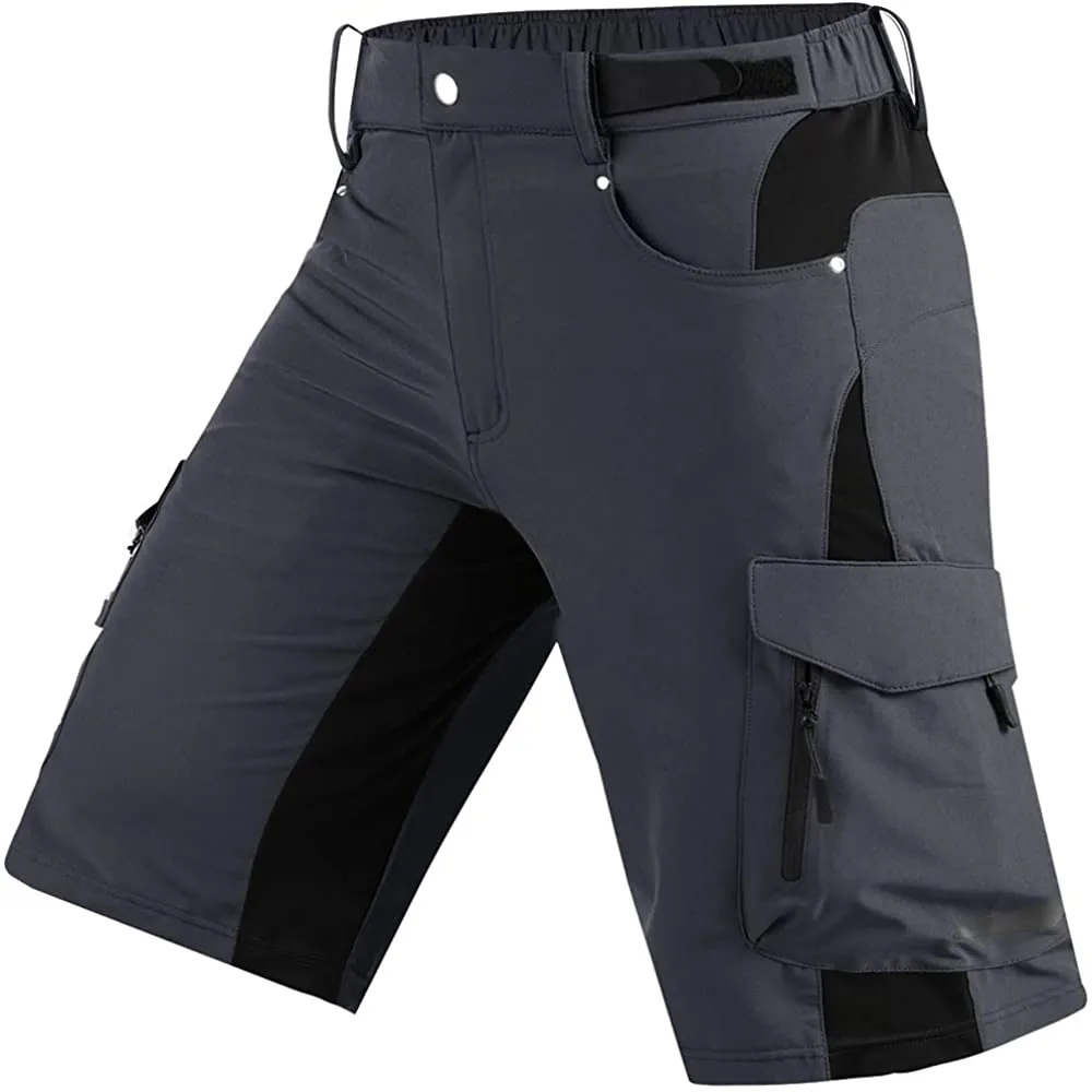 Cycorld Wanderhose Herren Kurz Trekking Shorts, Outdoor Shorts Schnell Trocknend Hiking Shorts Herren mit 6 Taschen, Herren Wandern-Trekking-Radfahren-Camping Hose Kurz