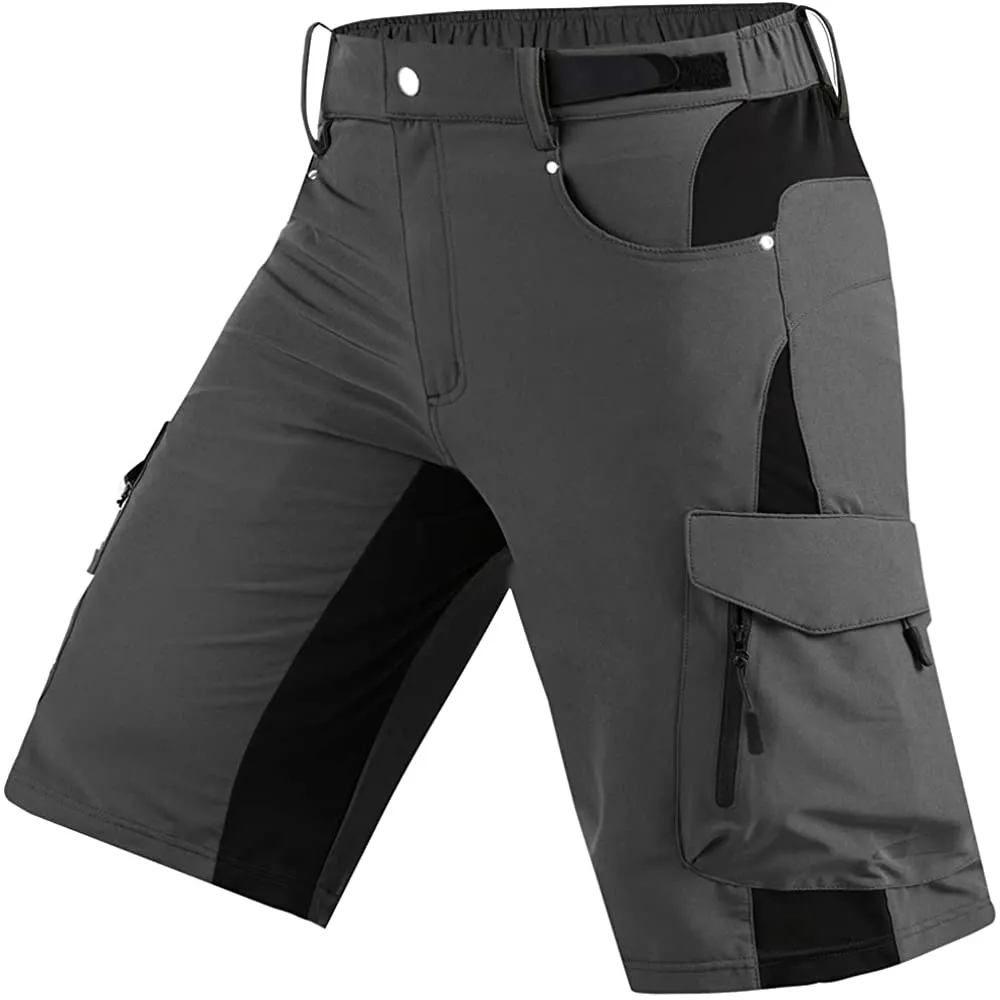 Cycorld Wanderhose Herren Kurz Trekking Shorts, Outdoor Shorts Schnell Trocknend Hiking Shorts Herren mit 6 Taschen, Herren Wandern-Trekking-Radfahren-Camping Hose Kurz