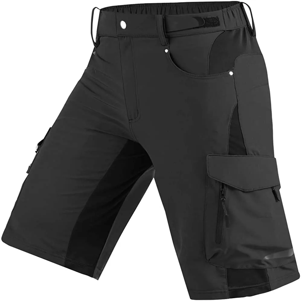 Cycorld Wanderhose Herren Kurz Trekking Shorts, Outdoor Shorts Schnell Trocknend Hiking Shorts Herren mit 6 Taschen, Herren Wandern-Trekking-Radfahren-Camping Hose Kurz