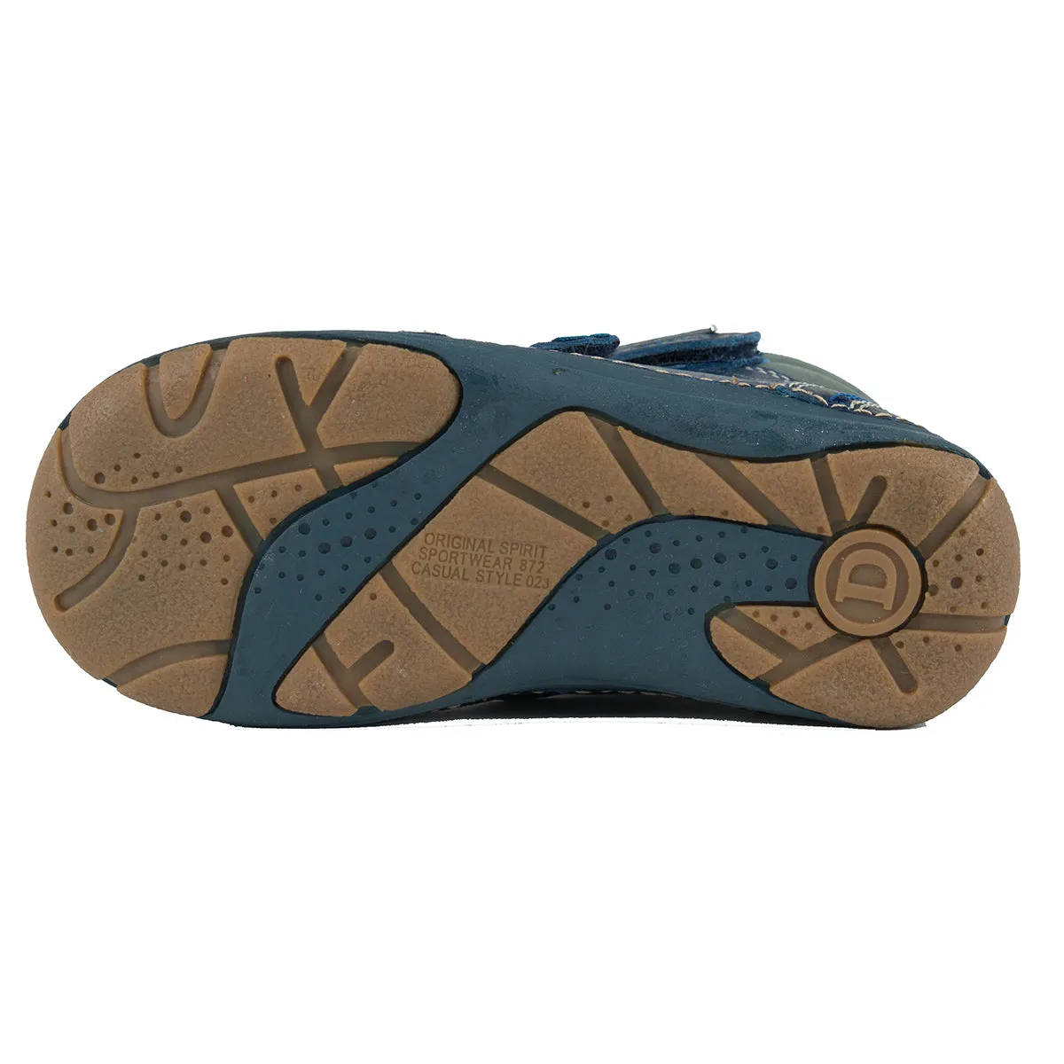D.D. Step little kid shoes/winter boots with faux fur insulation dark blue size US 8.5-12