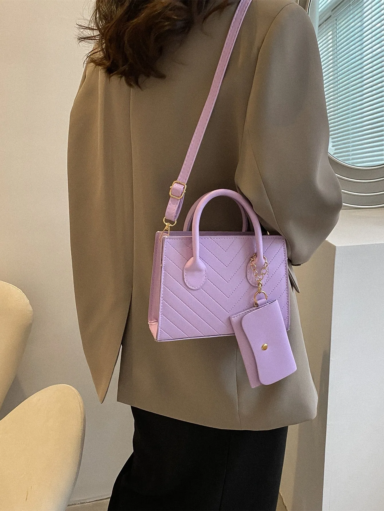 Double Handle Square  CLASSY Bag