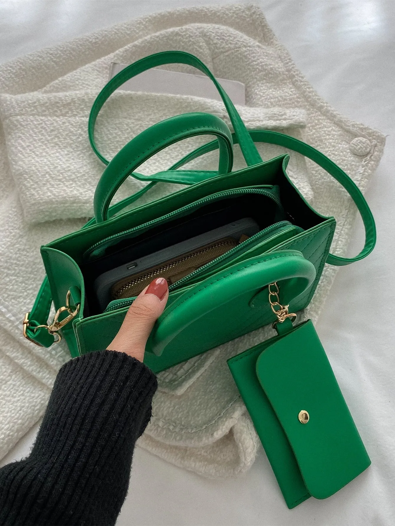 Double Handle Square  CLASSY Bag