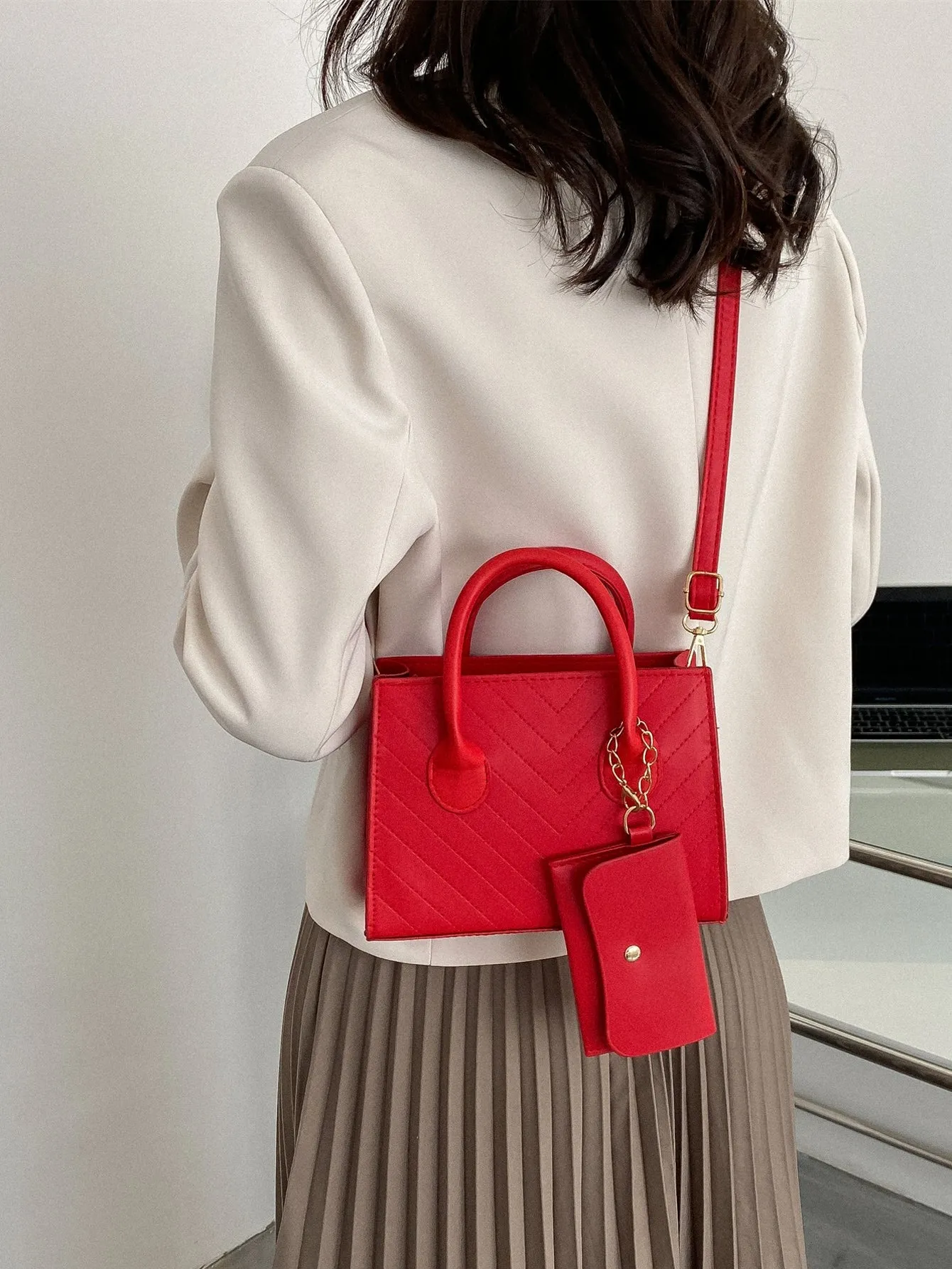 Double Handle Square  CLASSY Bag