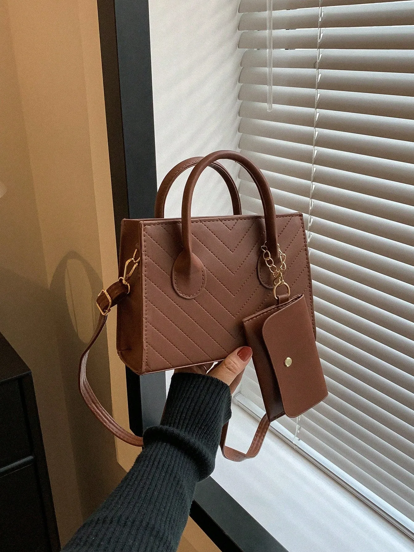 Double Handle Square  CLASSY Bag