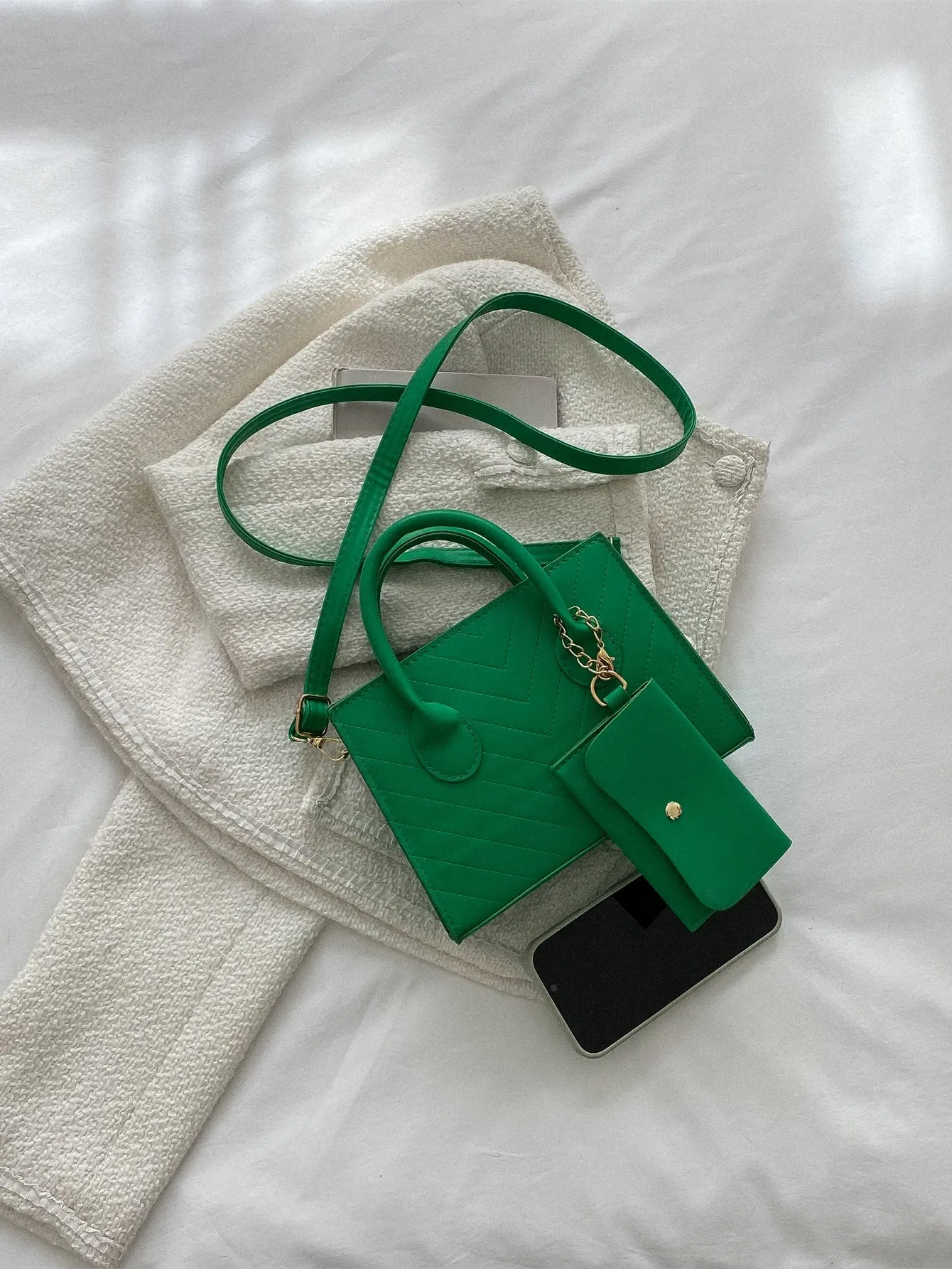Double Handle Square  CLASSY Bag