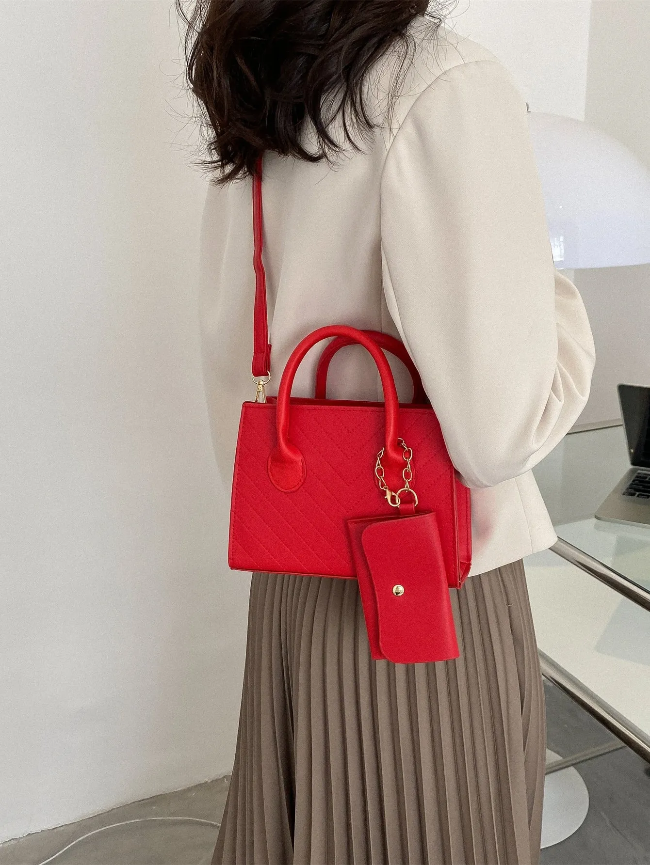 Double Handle Square  CLASSY Bag