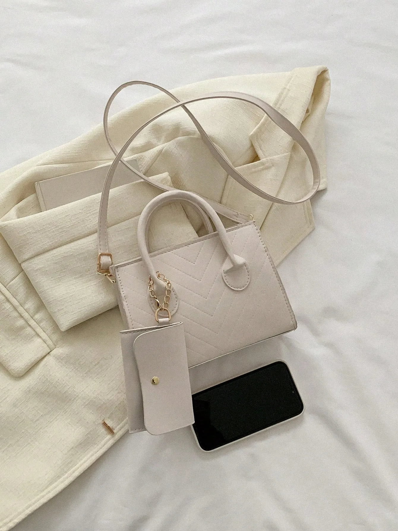 Double Handle Square  CLASSY Bag