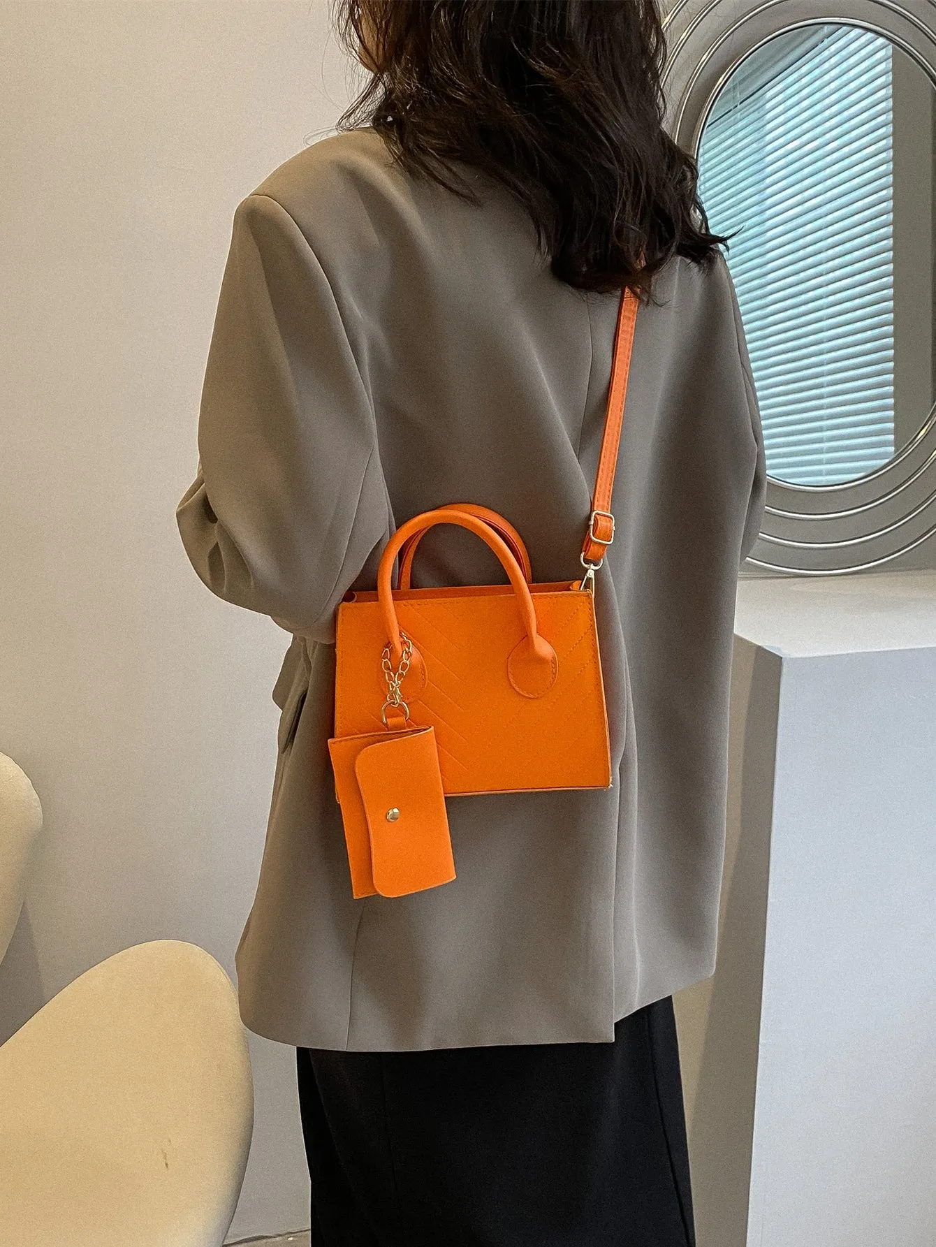 Double Handle Square  CLASSY Bag