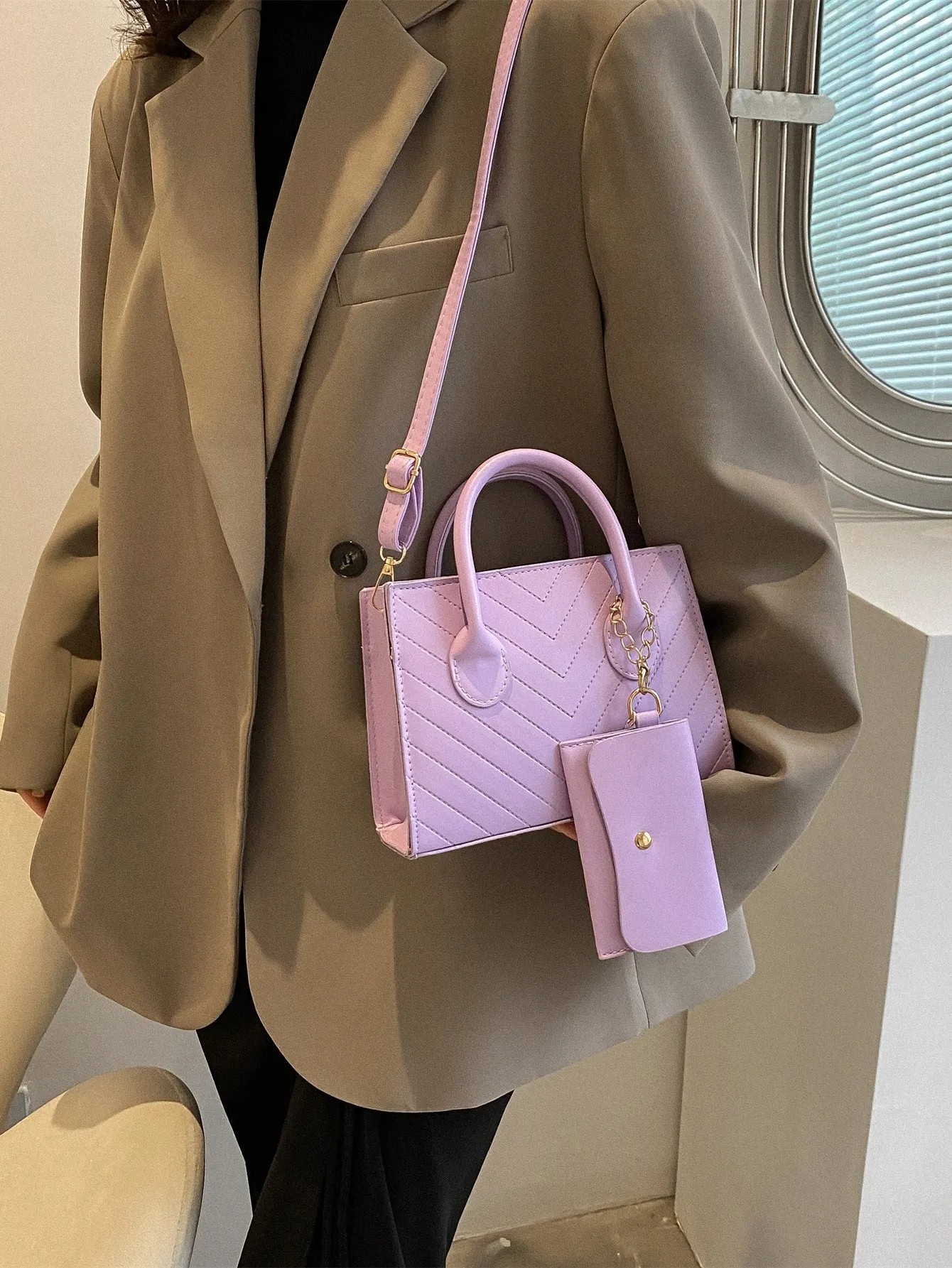 Double Handle Square  CLASSY Bag