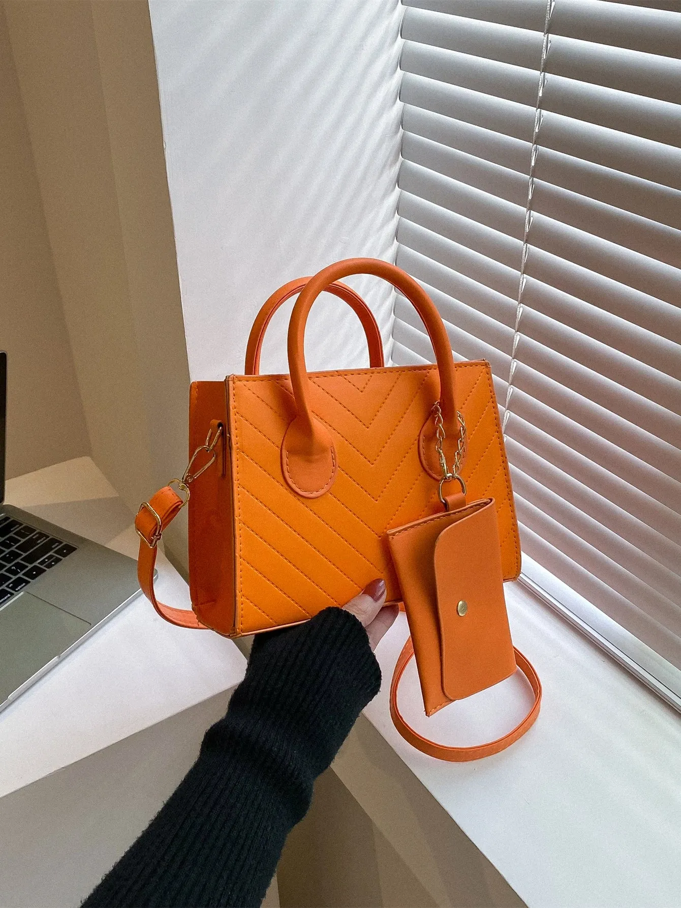 Double Handle Square  CLASSY Bag