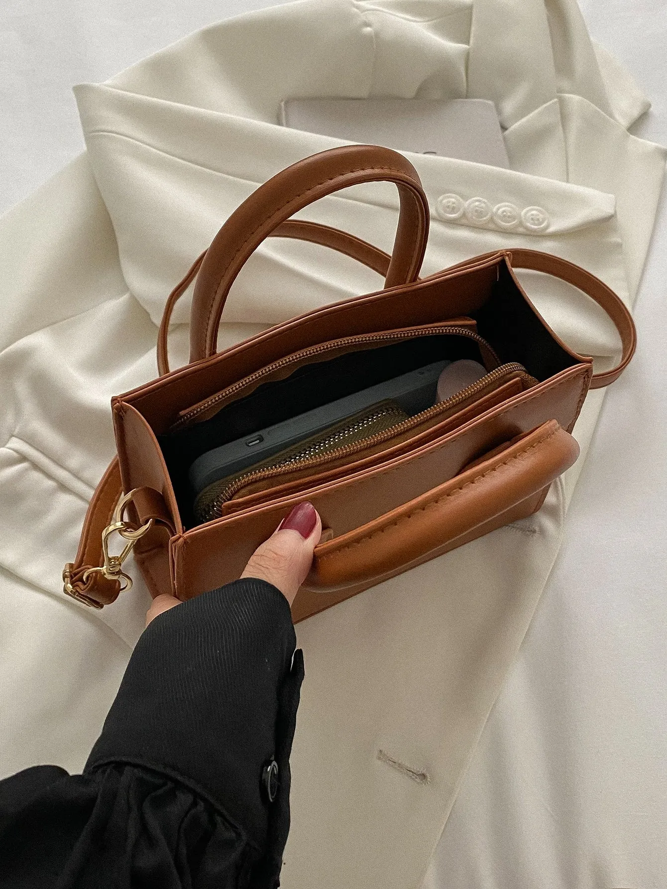 Double Handle Square  CLASSY Bag