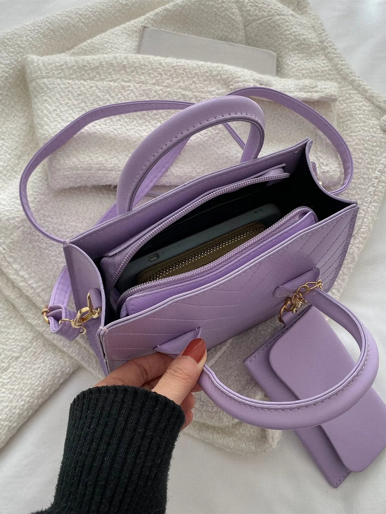 Double Handle Square  CLASSY Bag