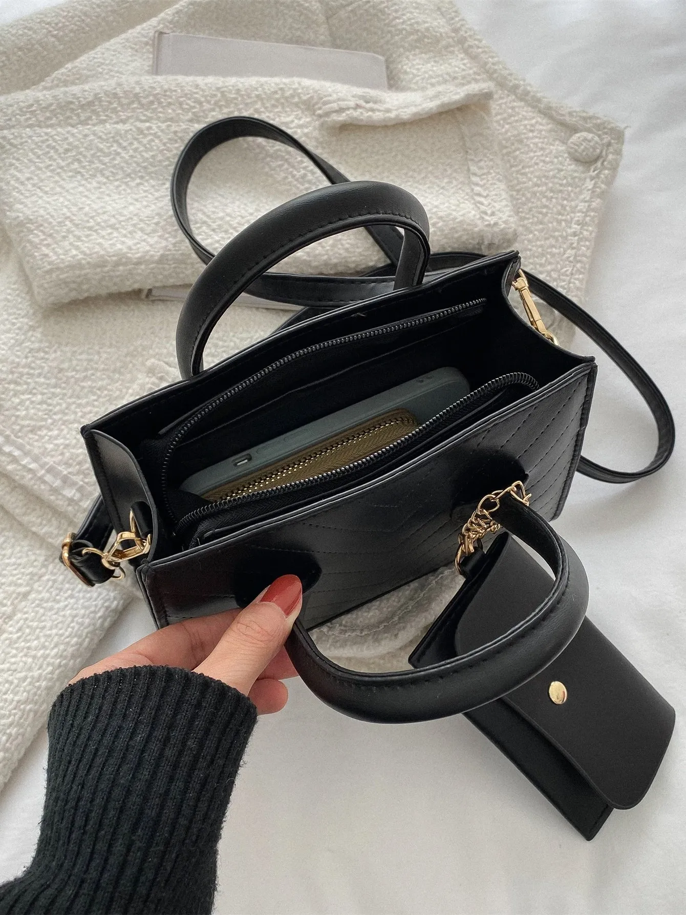 Double Handle Square  CLASSY Bag